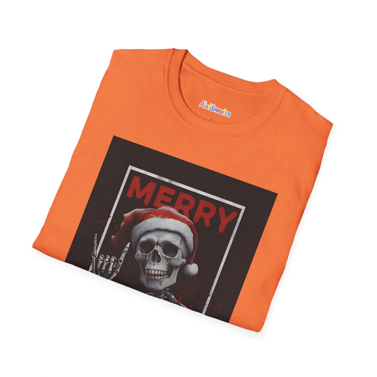 Merry Christmas Skull Unisex Softstyle T-Shirt