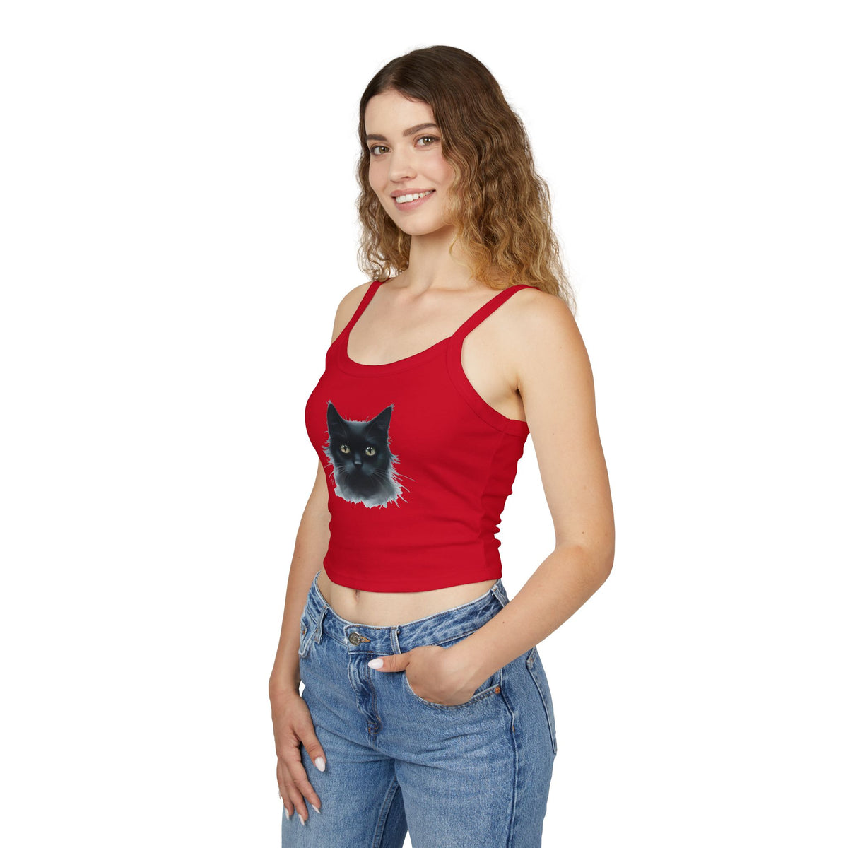 Kitty Women's Spaghetti Strap Tank Top