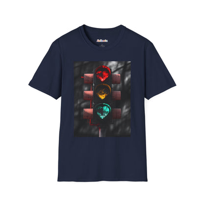 Heart Traffic Light Unisex Softstyle T-Shirt