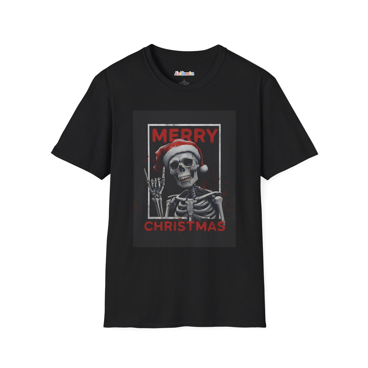 Merry Christmas Skull Unisex Softstyle T-Shirt