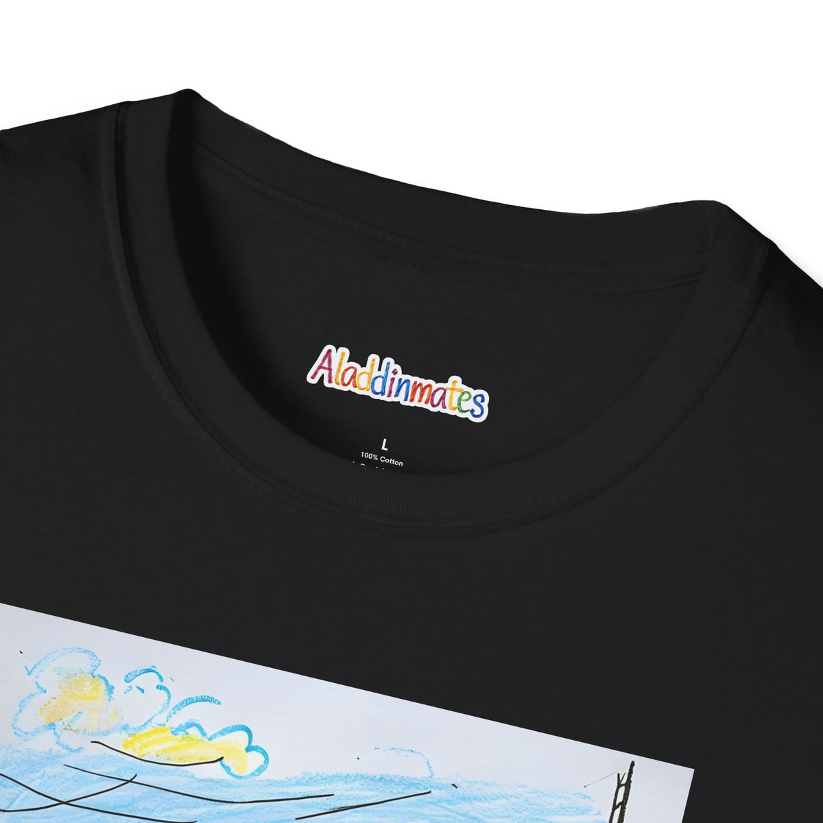Crayon Red Race Car Unisex Softstyle T-Shirt