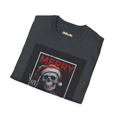 Merry Christmas Skull Unisex Softstyle T-Shirt