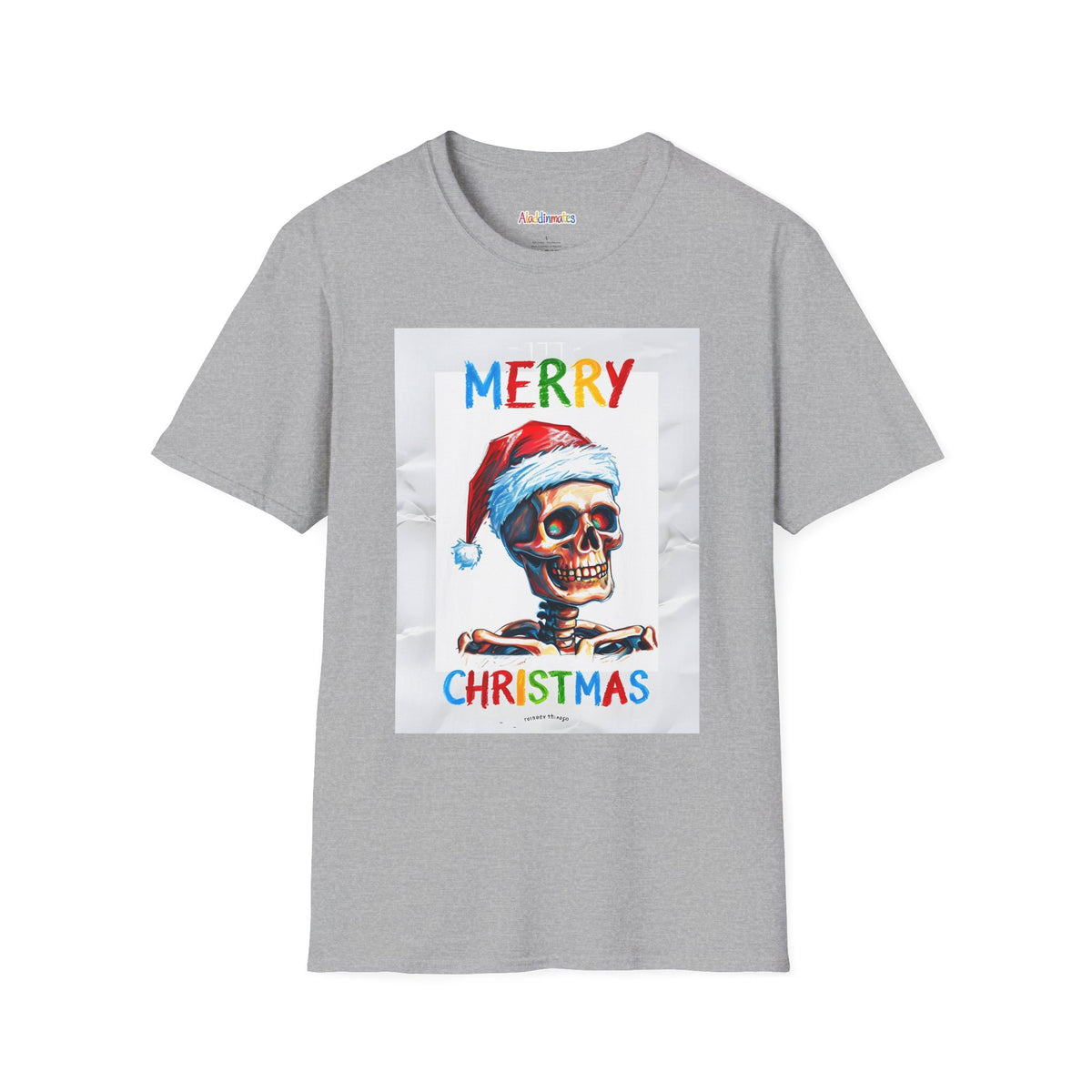Merry Christmas Skull Santa Unisex Softstyle T-Shirt