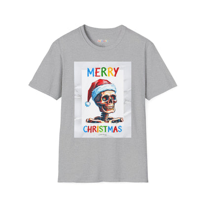 Merry Christmas Skull Santa Unisex Softstyle T-Shirt