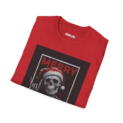 Merry Christmas Skull Unisex Softstyle T-Shirt