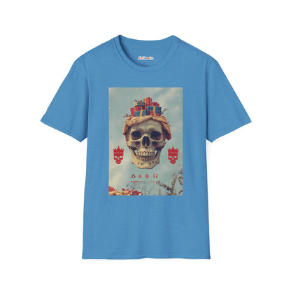 Christmas Floating Skull Unisex Softstyle T-Shirt