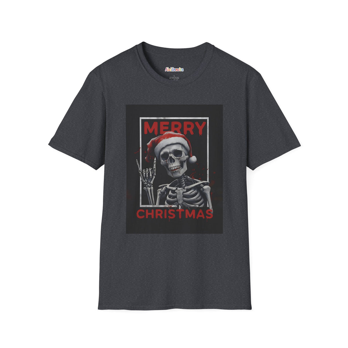 Merry Christmas Skull Unisex Softstyle T-Shirt