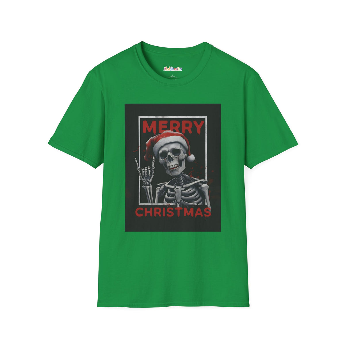 Merry Christmas Skull Unisex Softstyle T-Shirt