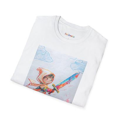 Crayon Sword Unisex Softstyle T-Shirt