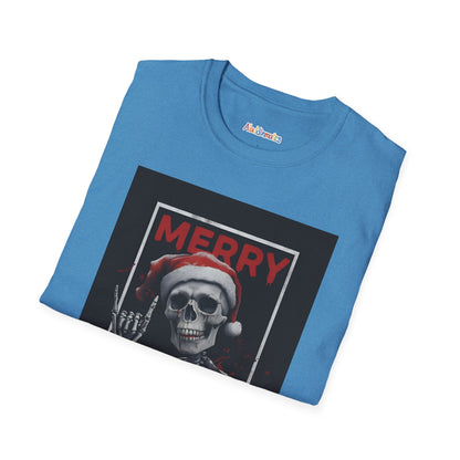Merry Christmas Skull Unisex Softstyle T-Shirt