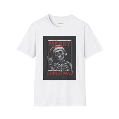 Merry Christmas Skull Unisex Softstyle T-Shirt