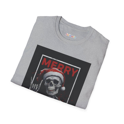 Merry Christmas Skull Unisex Softstyle T-Shirt
