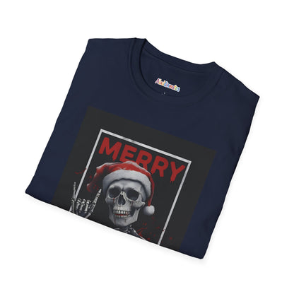 Merry Christmas Skull Unisex Softstyle T-Shirt