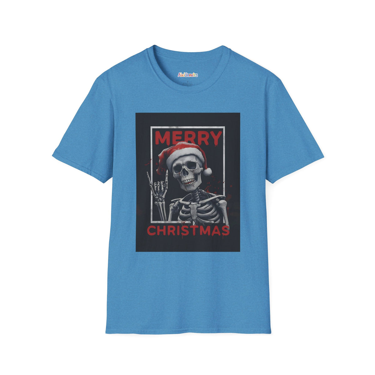 Merry Christmas Skull Unisex Softstyle T-Shirt