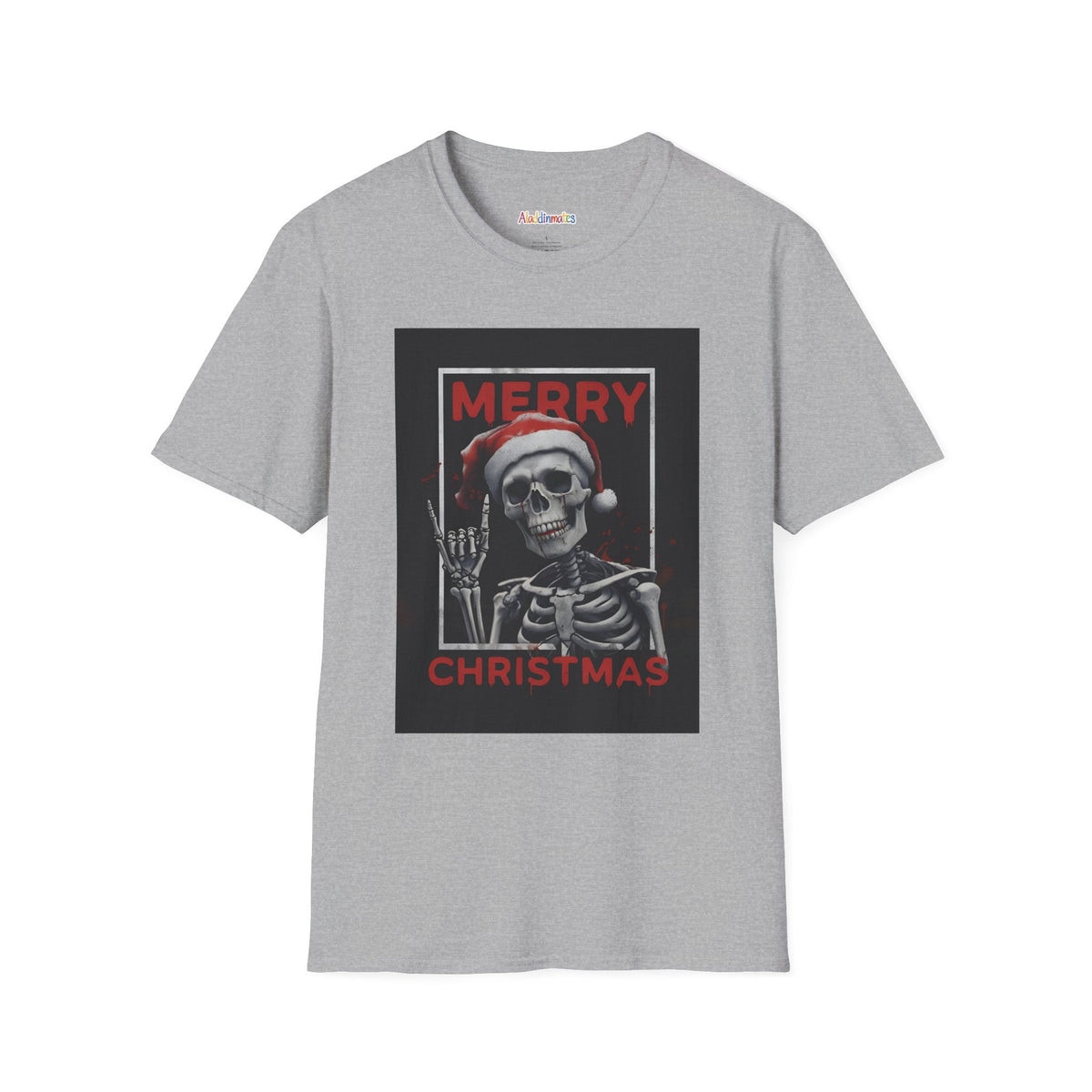 Merry Christmas Skull Unisex Softstyle T-Shirt