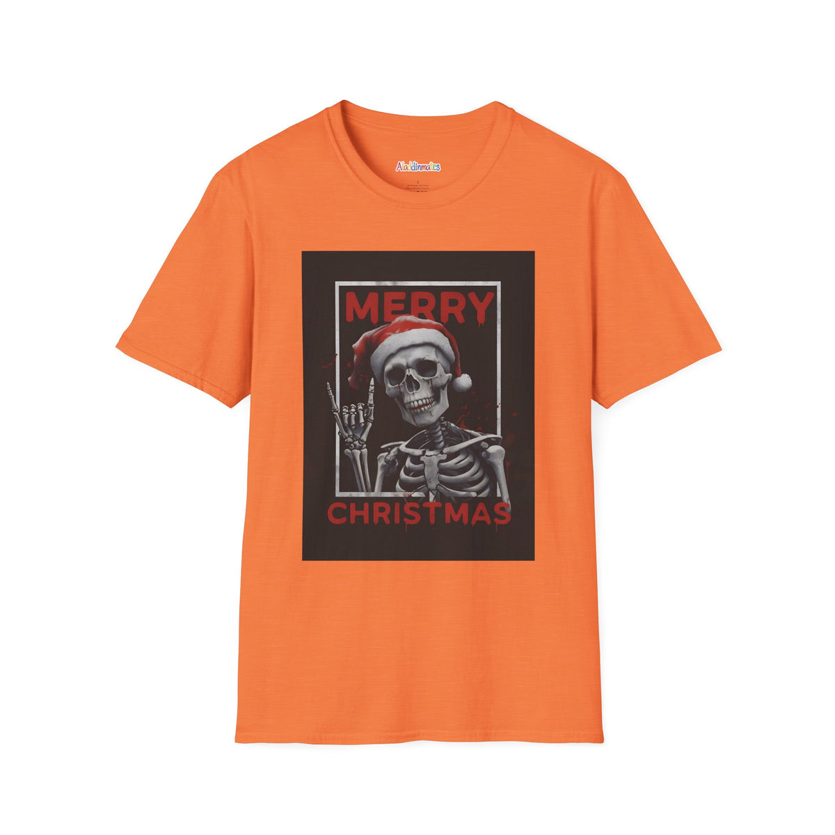 Merry Christmas Skull Unisex Softstyle T-Shirt