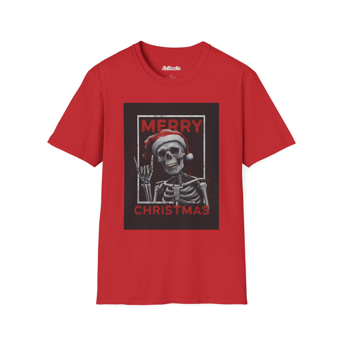Merry Christmas Skull Unisex Softstyle T-Shirt