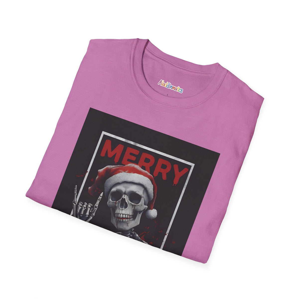 Merry Christmas Skull Unisex Softstyle T-Shirt